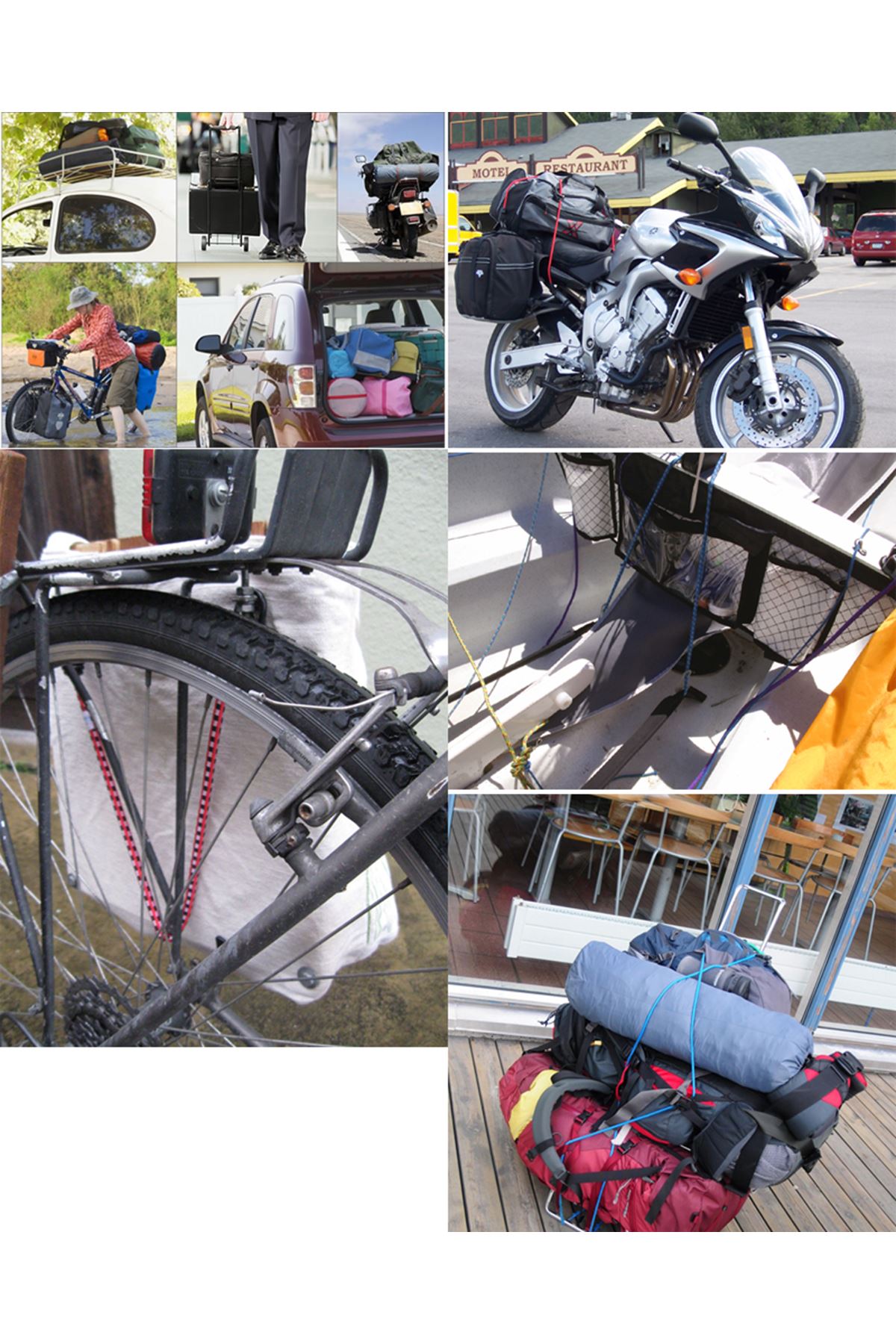 Çok Amaçlı Bagaj Lastiği İpi Bisiklet Motorsiklet 2'li Lv-20114 052143